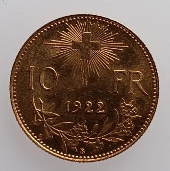 Schweiz 10 Franken Vreneli Gold