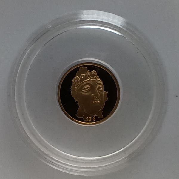 Luxemburg 10 Euro Maske 2004 Gold 1/10 Unze PP