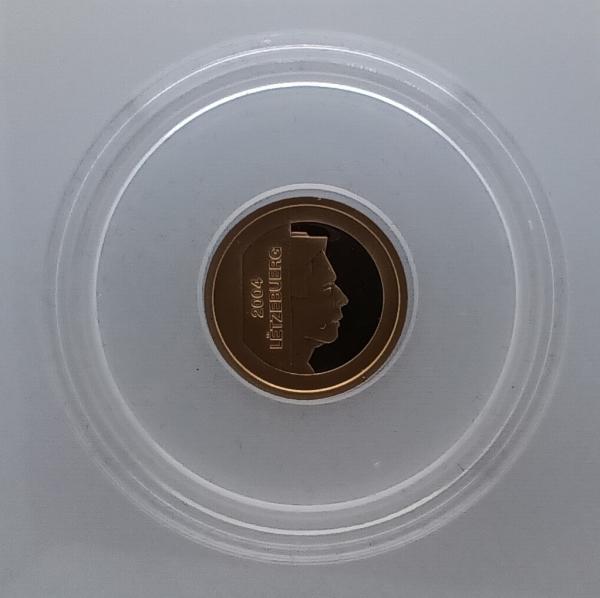 Luxemburg 10 Euro Maske 2004 Gold 1/10 Unze PP