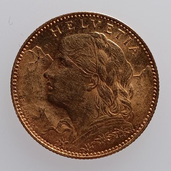 Schweiz 10 Franken Vreneli Gold